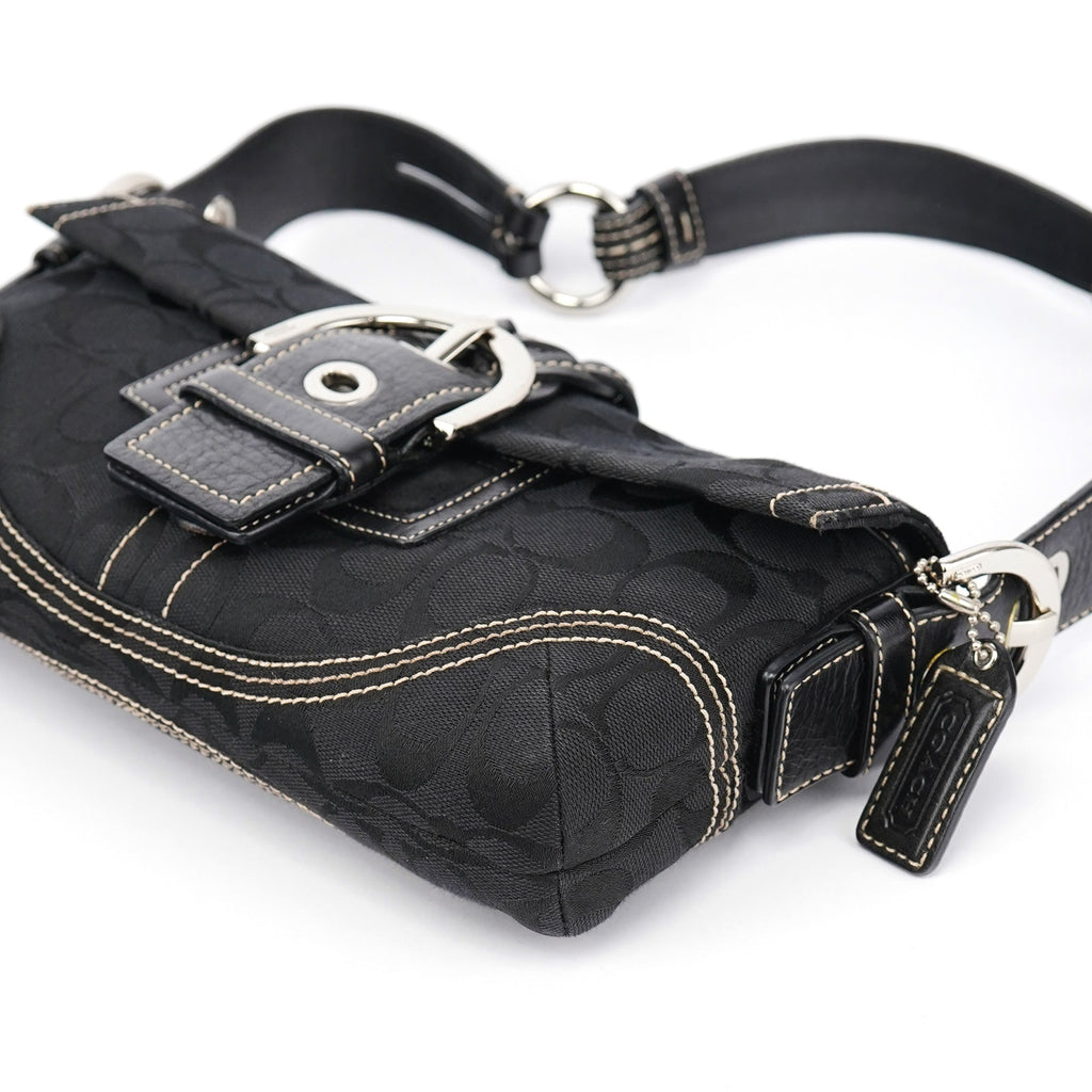 6280 Black Leather Soho Shoulder Bag