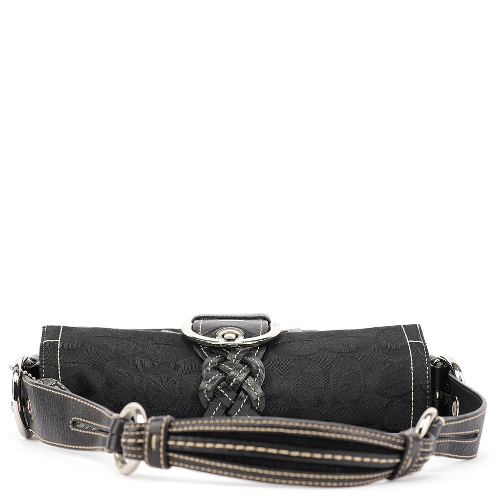 6280 Black Leather Soho Shoulder Bag