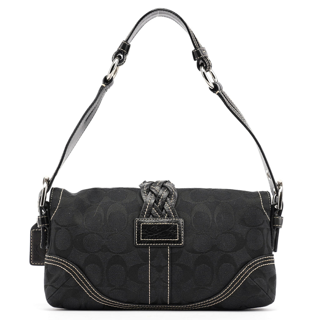 6280 Black Leather Soho Shoulder Bag