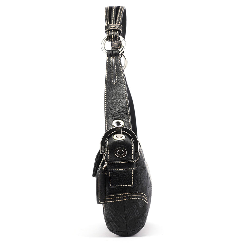 6280 Black Leather Soho Shoulder Bag