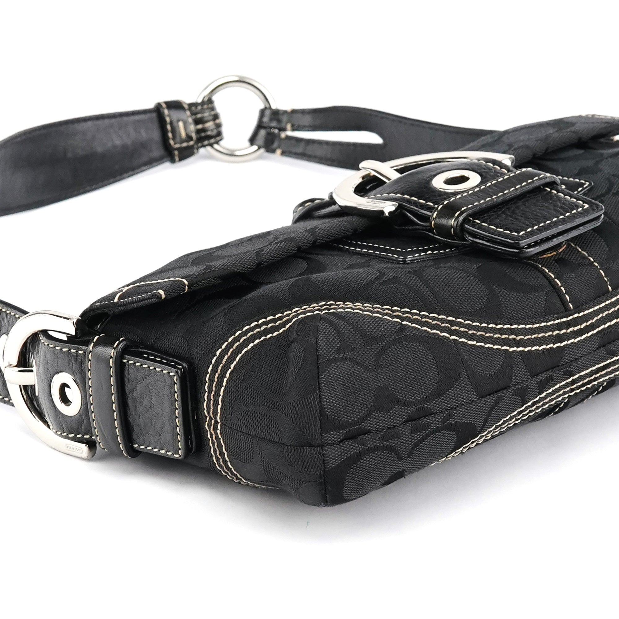 6280 Black Signature Soho Shoulder Bag