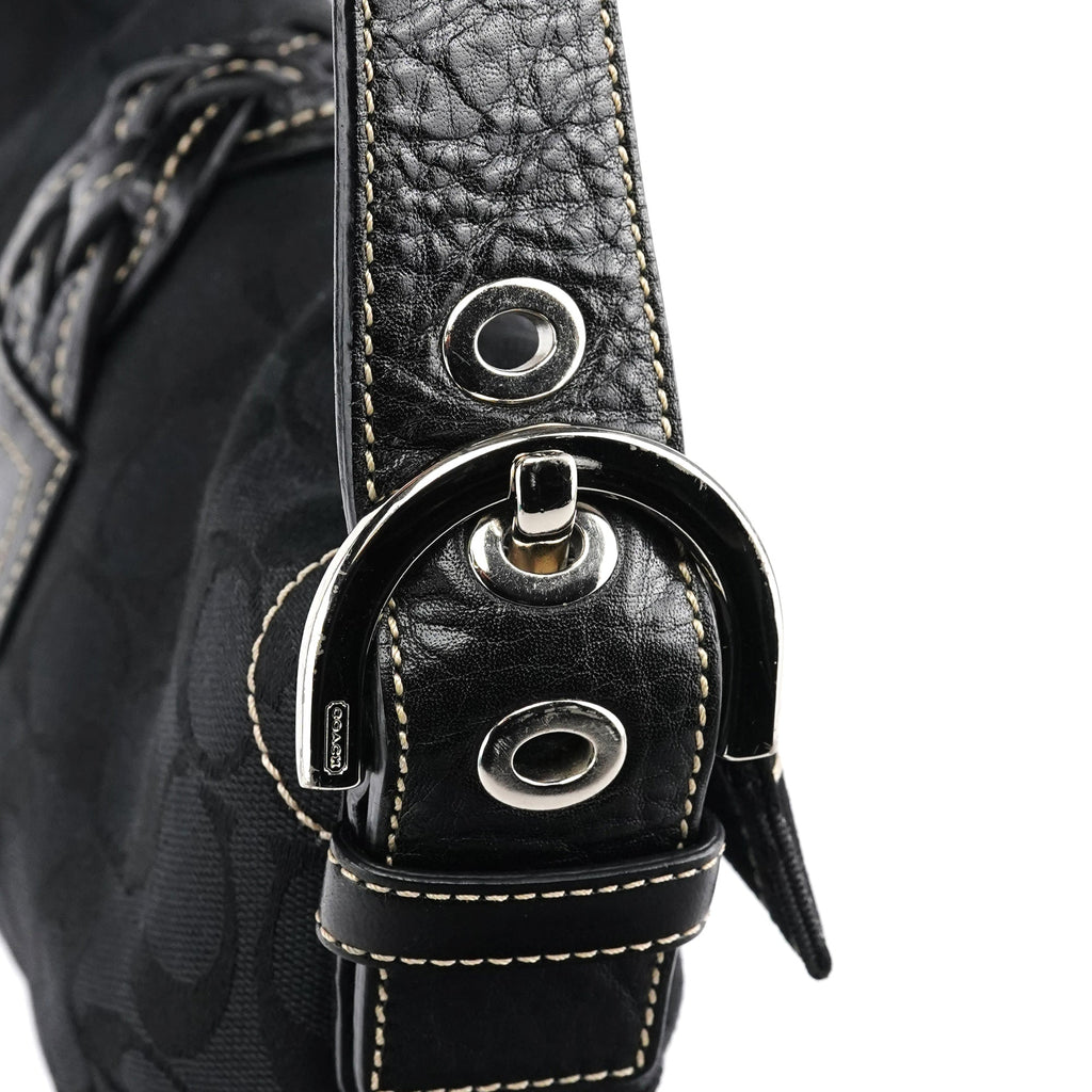6280 Black Signature Soho Shoulder Bag