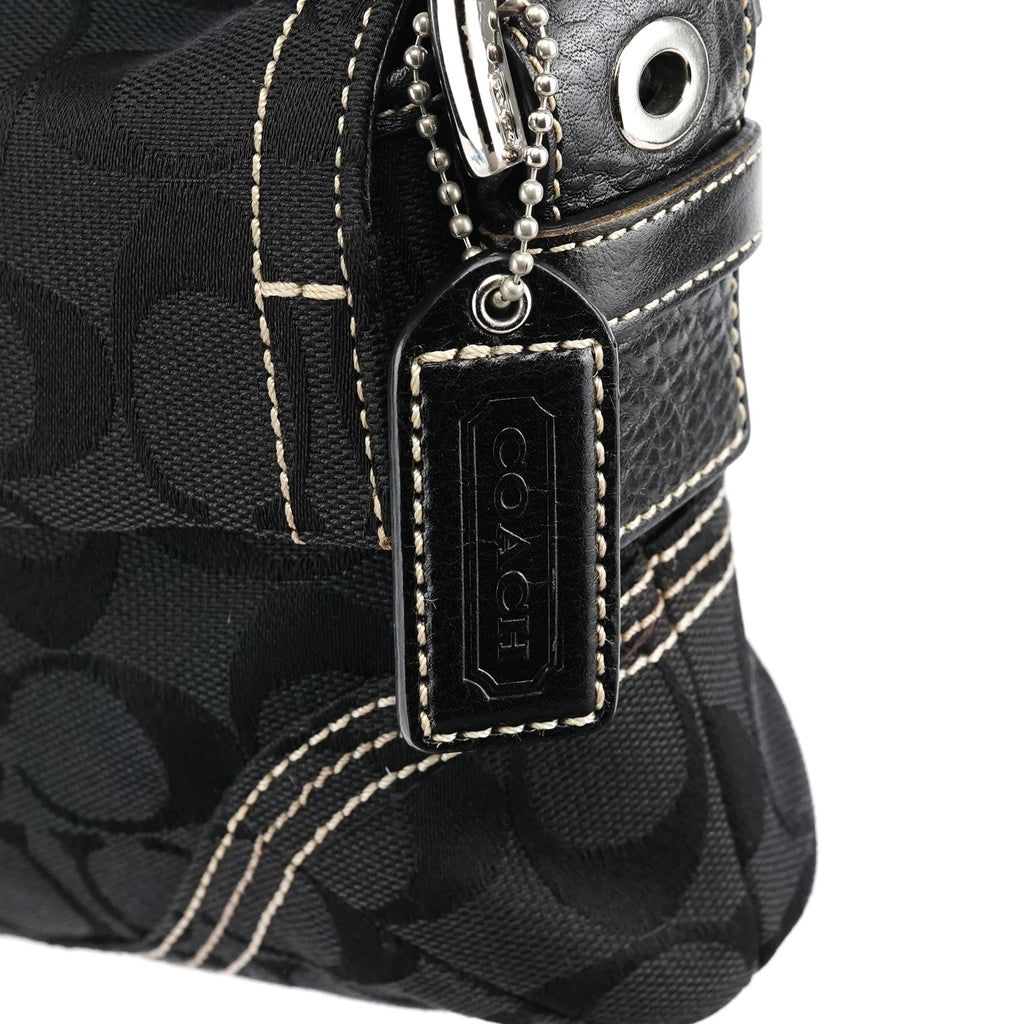 6280 Black Signature Soho Shoulder Bag