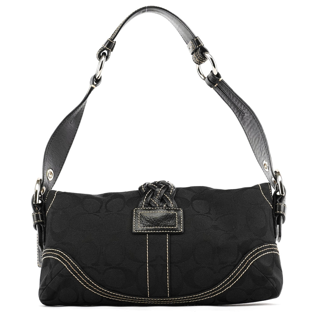 6280 Black Signature Soho Shoulder Bag