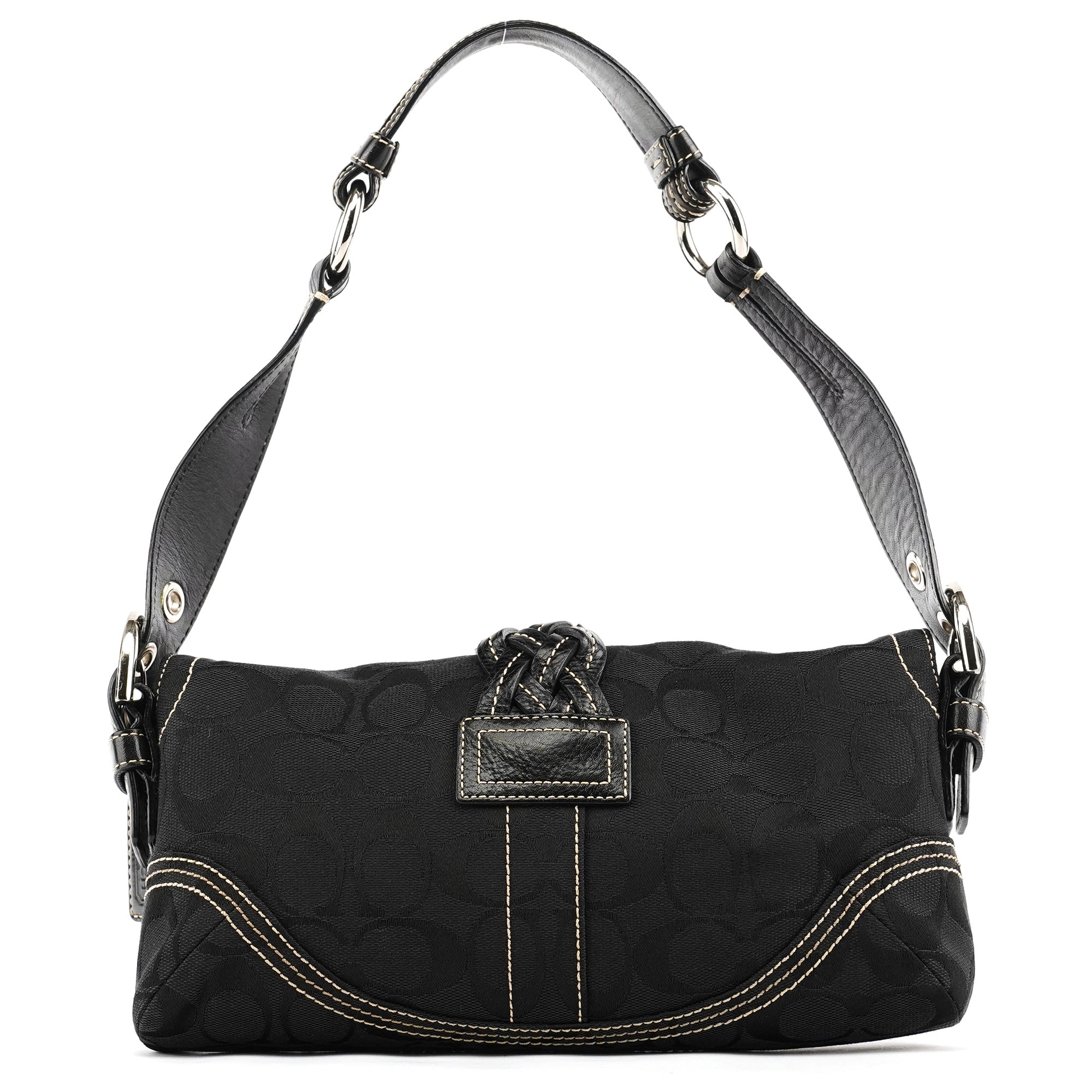 6280 Black Signature Soho Shoulder Bag