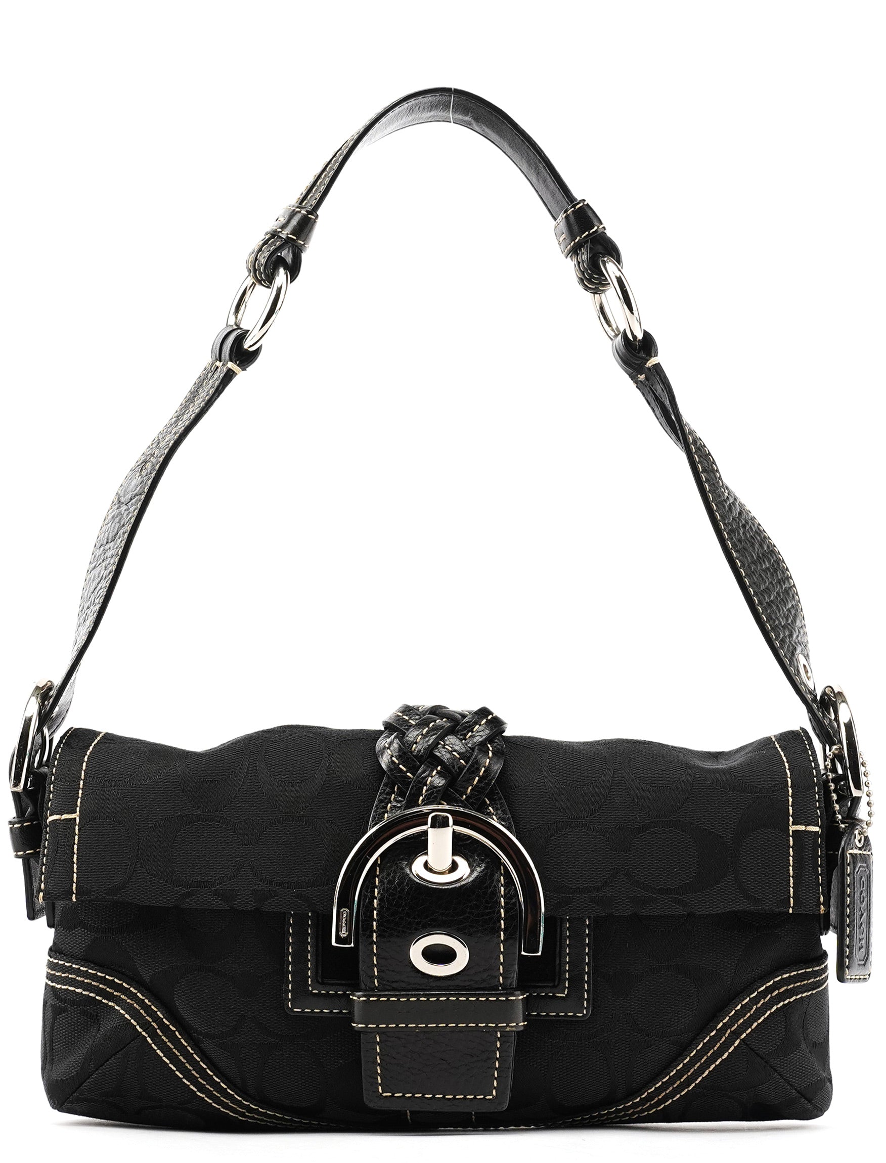 6280 Black Signature Soho Shoulder Bag
