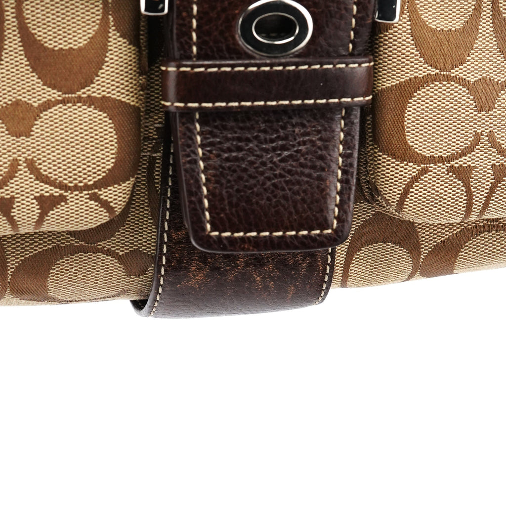 6314 Beige Brown Signature Soho Shoulder Bag