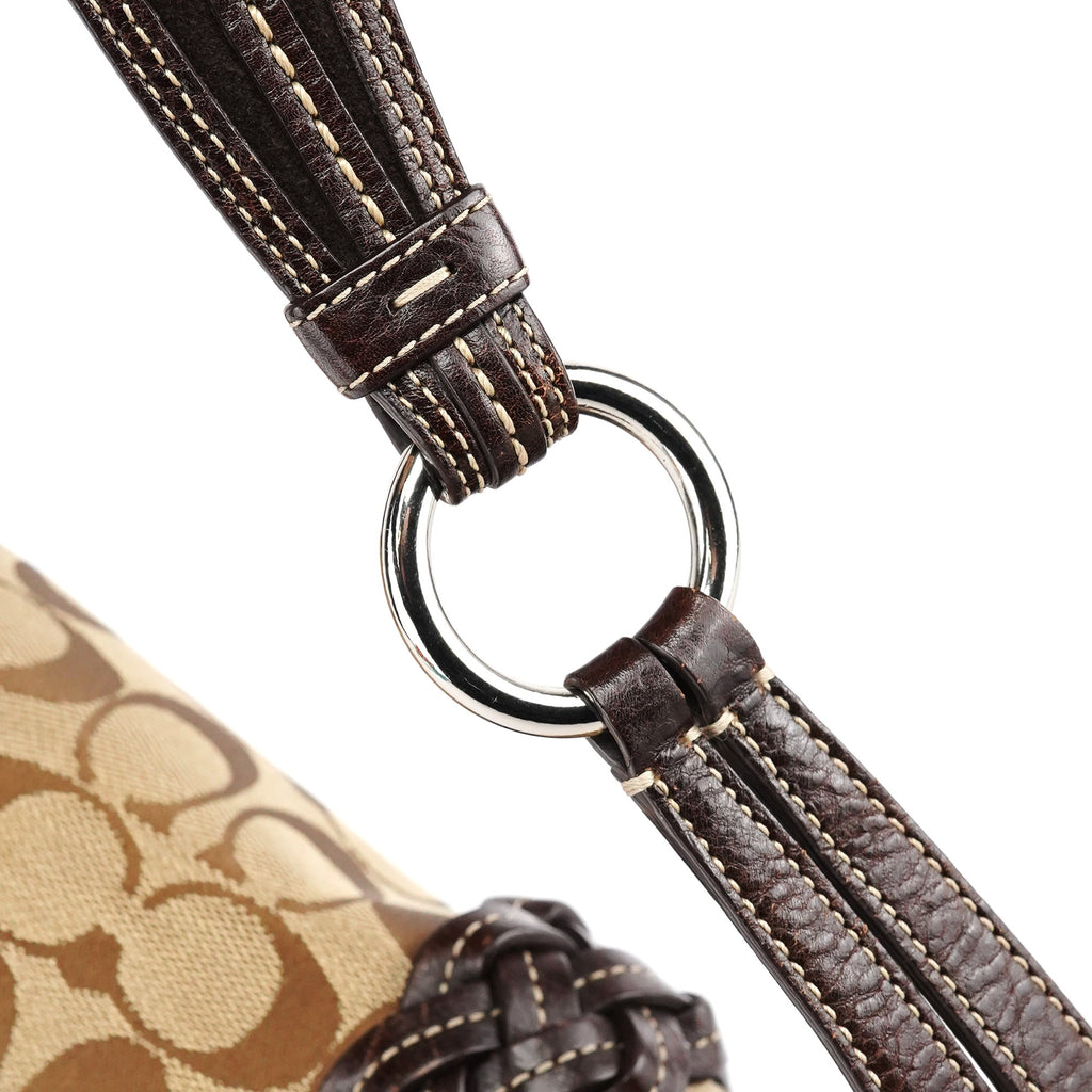 6314 Beige Brown Signature Soho Shoulder Bag