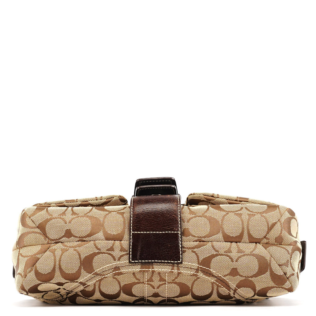 6314 Beige Brown Signature Soho Shoulder Bag