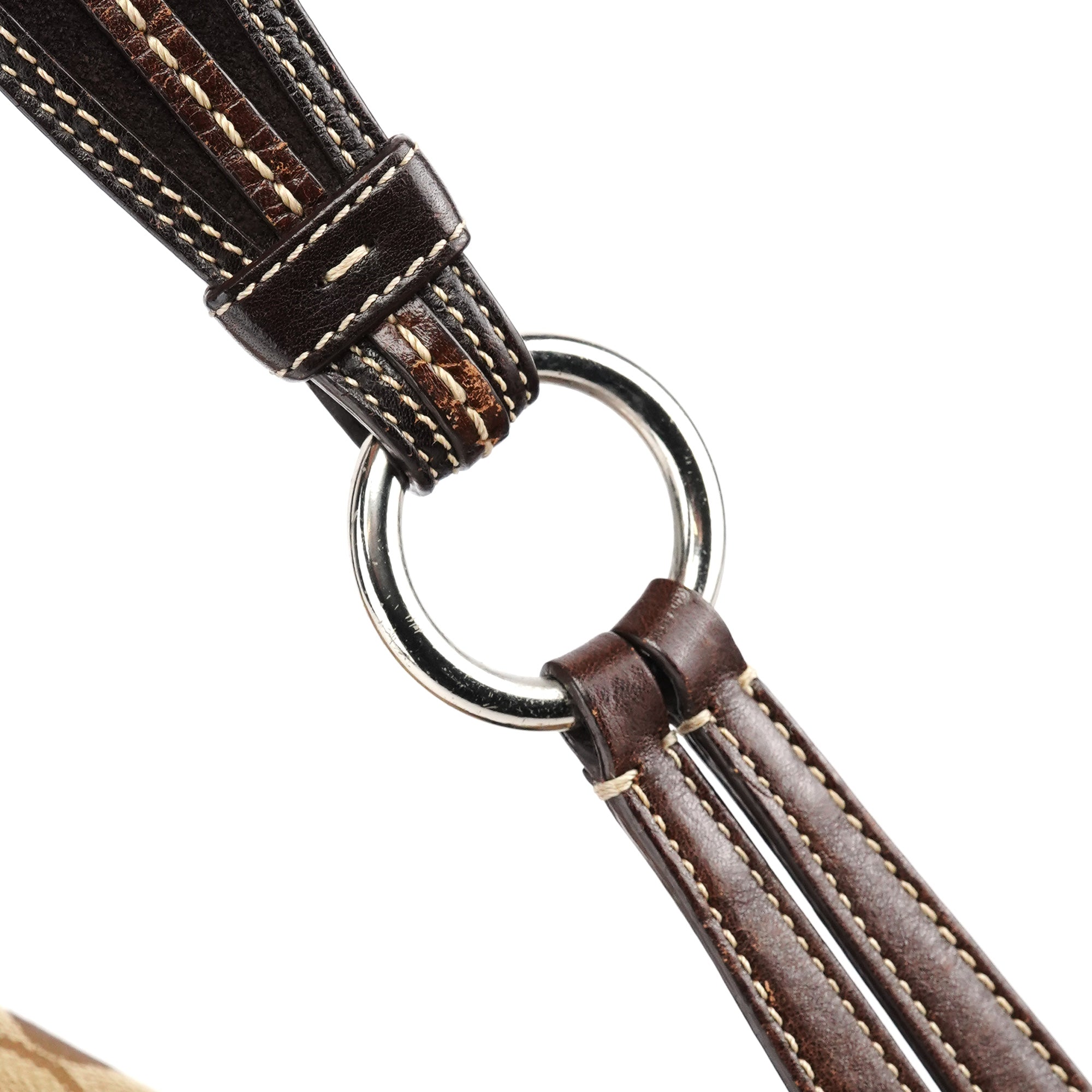 6314 Beige Brown Signature Soho Shoulder Bag