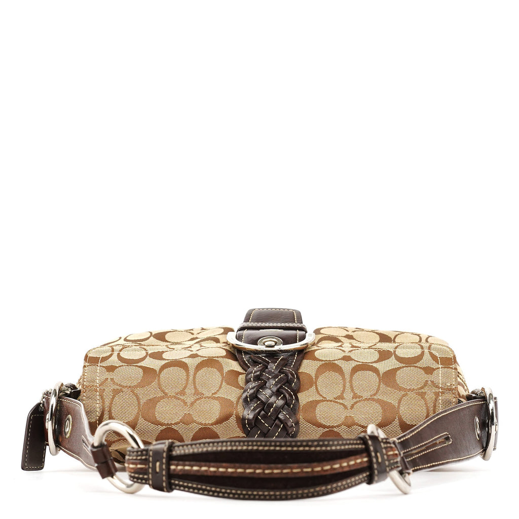 6314 Beige Brown Signature Soho Shoulder Bag