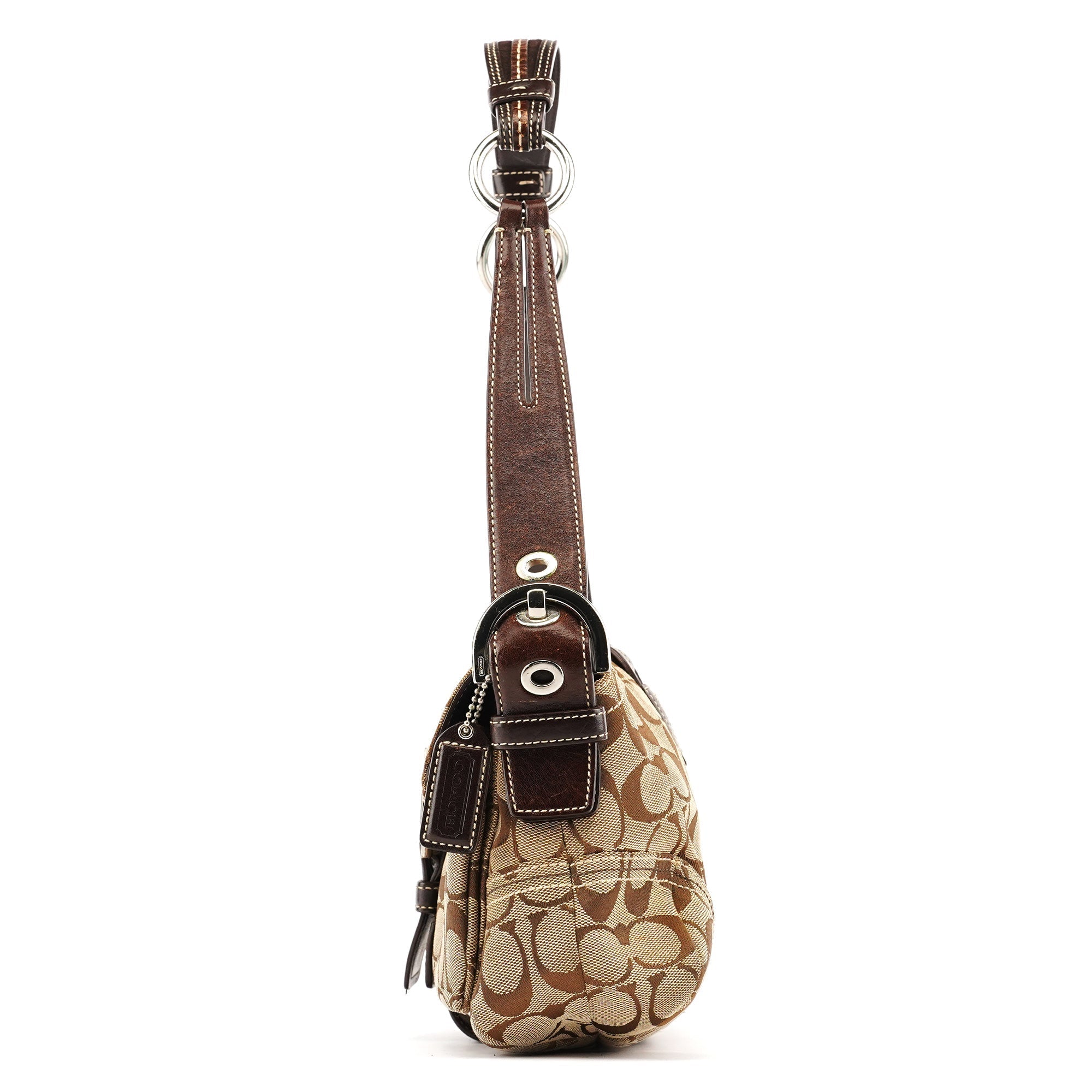 6314 Beige Brown Signature Soho Shoulder Bag