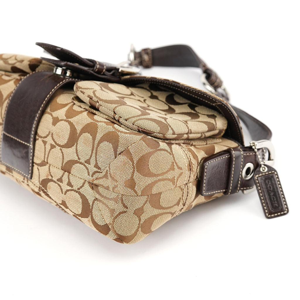 6314 Beige Brown Soho Shoulder Bag