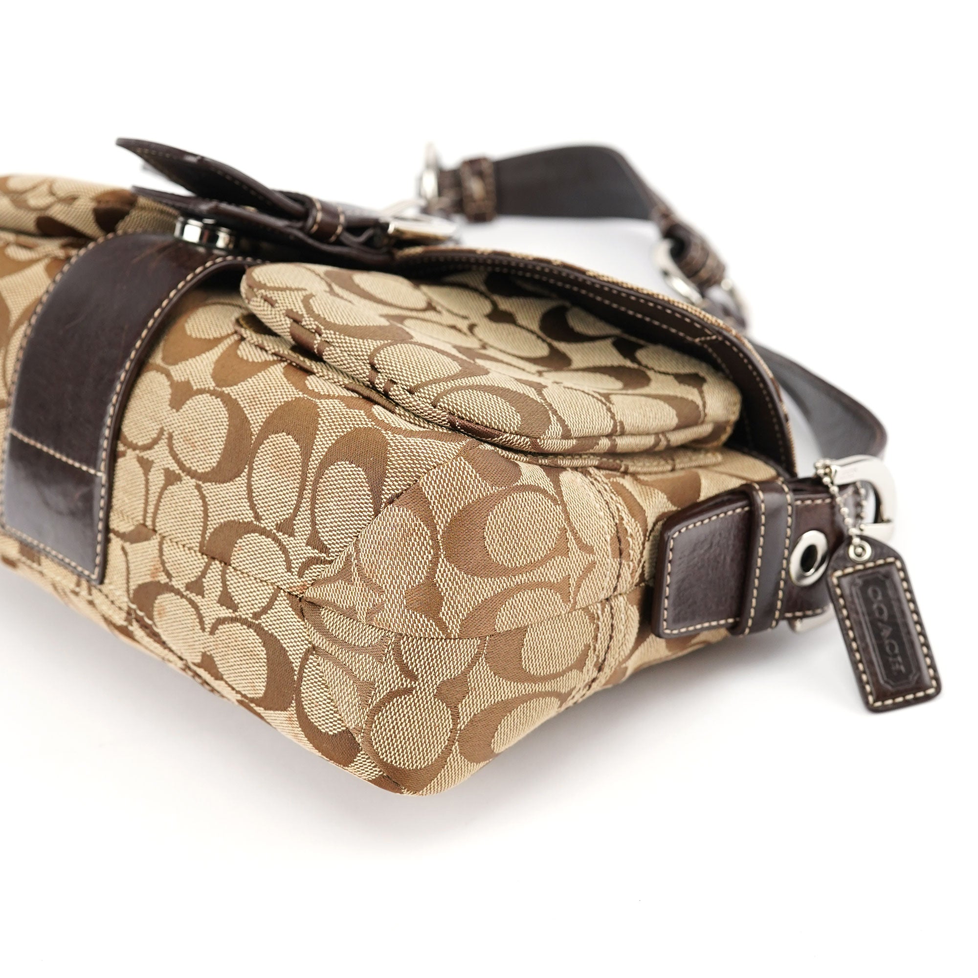 6314 Beige Brown Soho Shoulder Bag