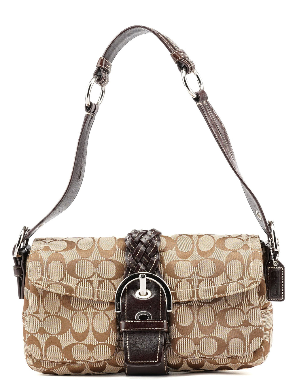 6314 Beige Brown Soho Shoulder Bag