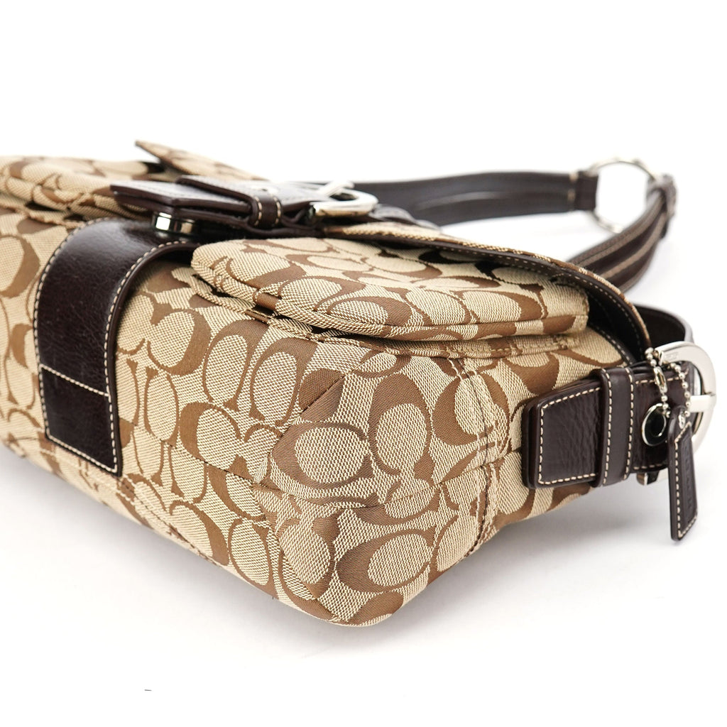 6314 Beige Brown Soho Shoulder Bag