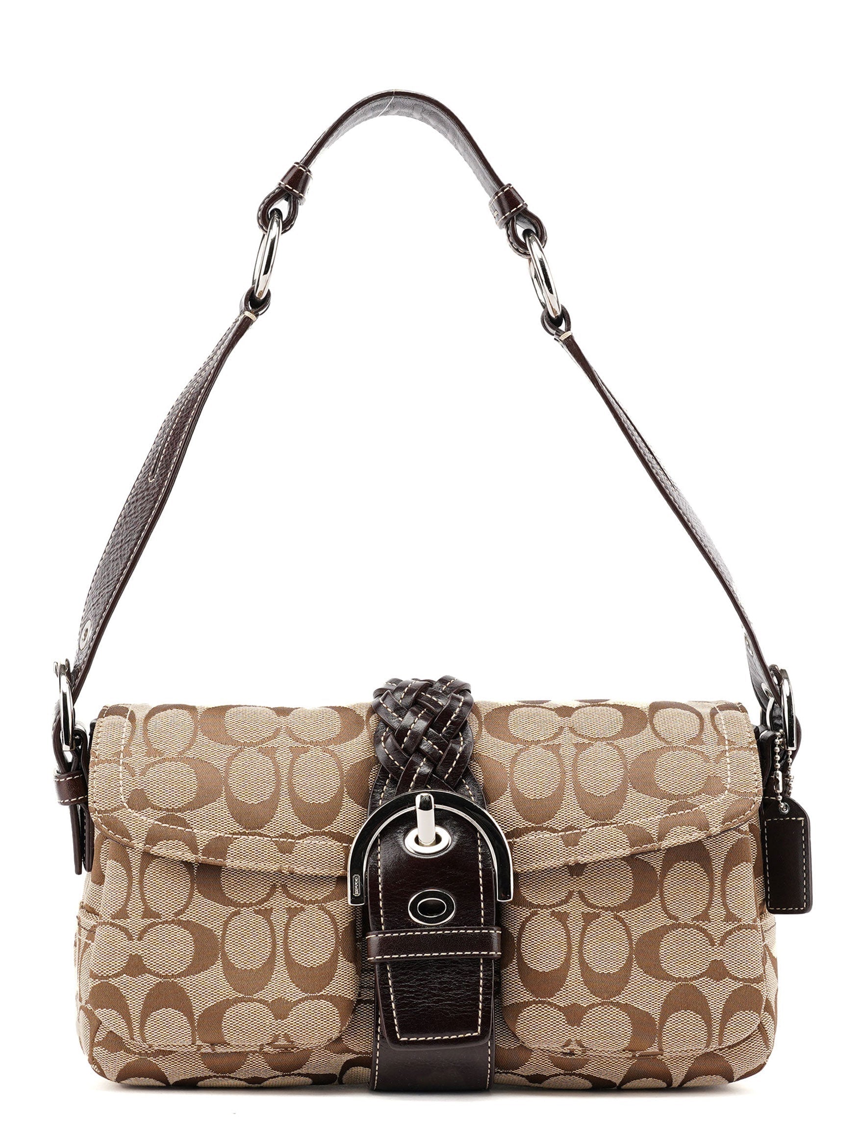 6314 Beige Brown Soho Shoulder Bag