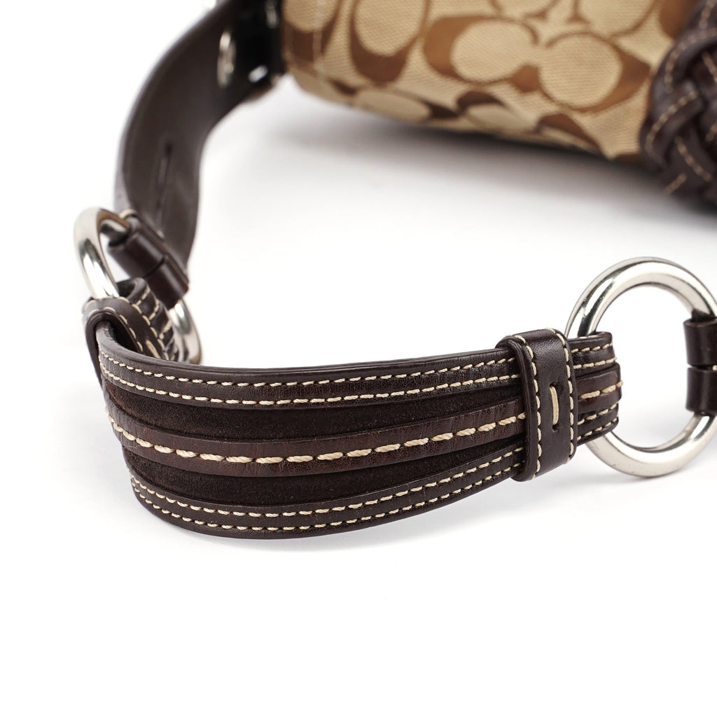 6314 Beige Signature C Soho Shoulder Bag