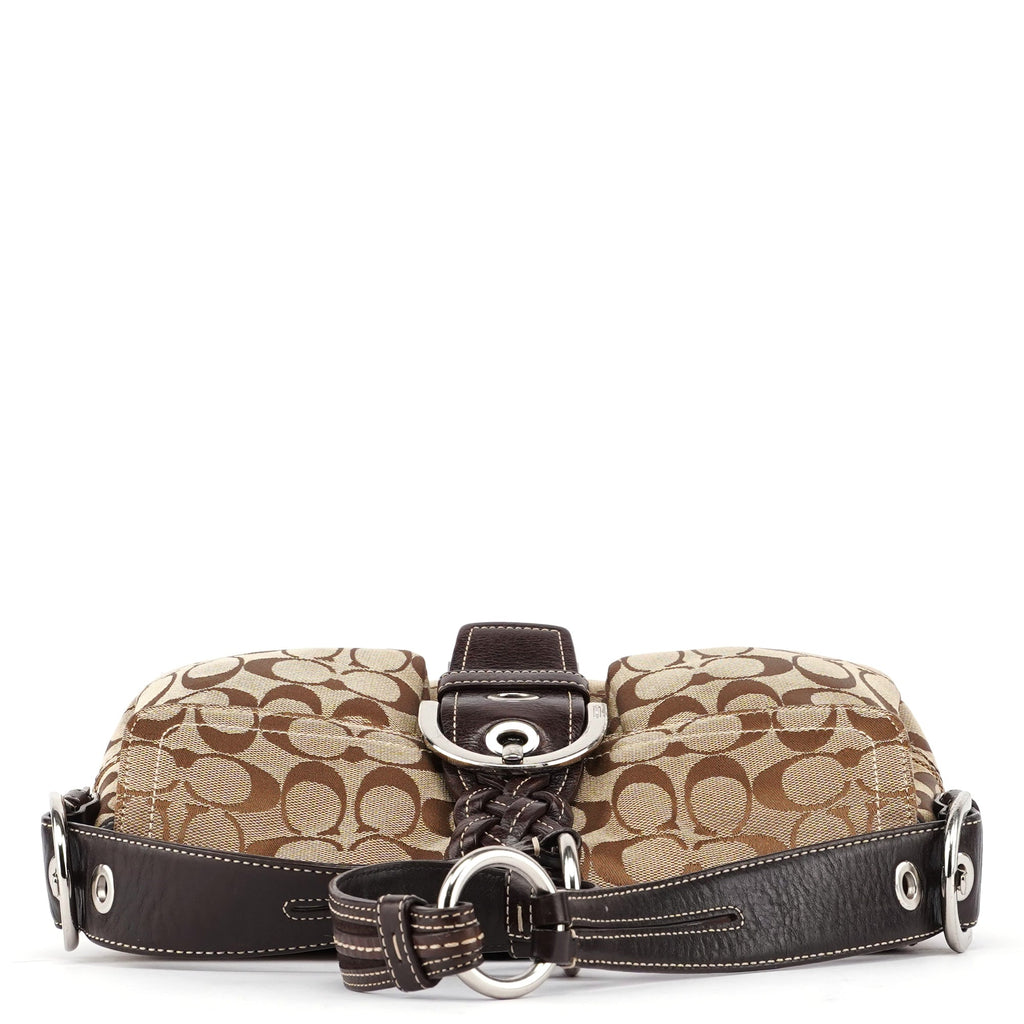 6314 Beige Signature C Soho Shoulder Bag