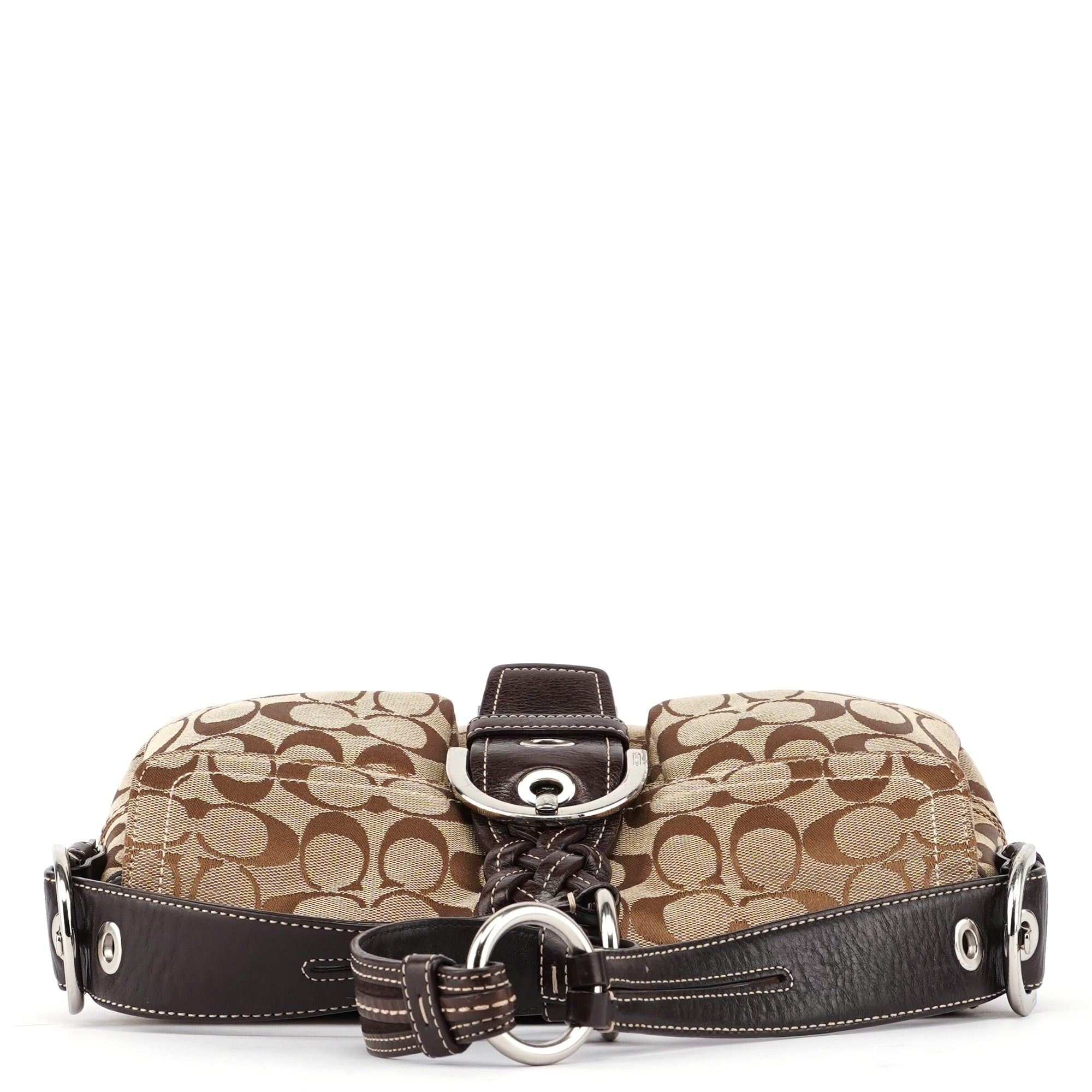 6314 Beige Signature C Soho Shoulder Bag