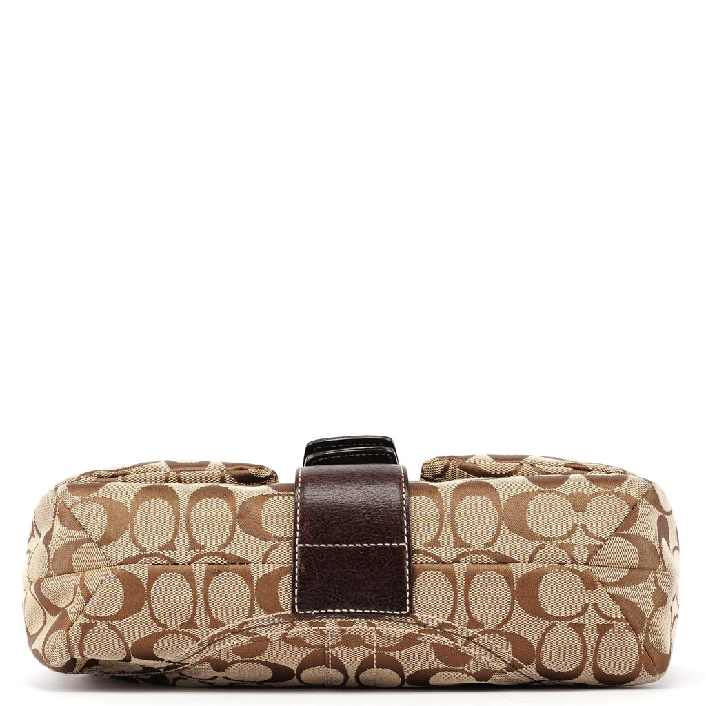 6314 Beige Signature C Soho Shoulder Bag