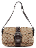 6314 Beige Signature C Soho Shoulder Bag