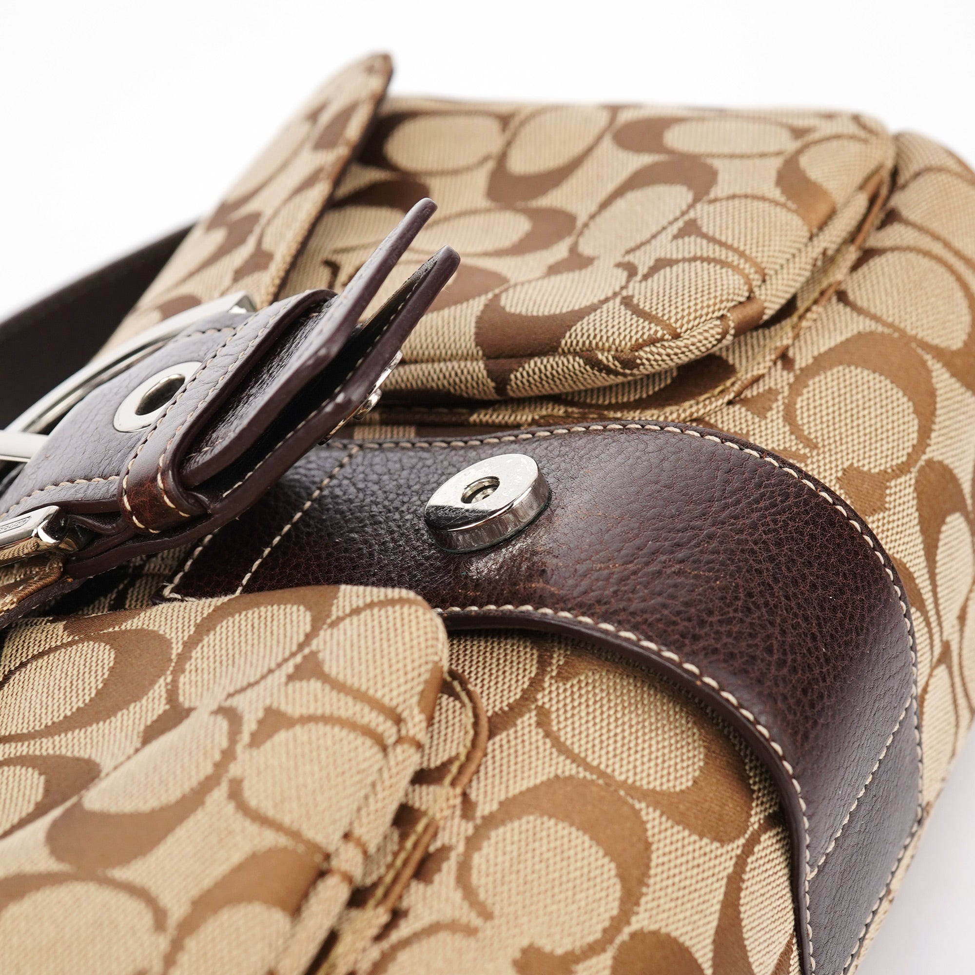 6314 Beige Soho Shoulder Bag