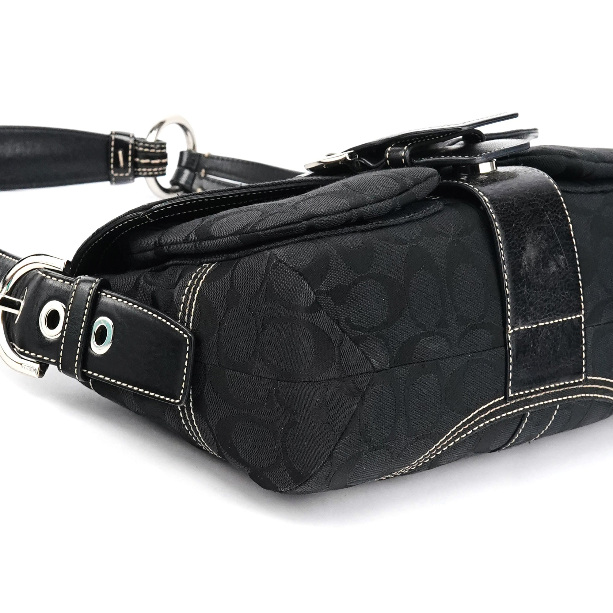 6314 Black Signature Soho Shoulder Bag
