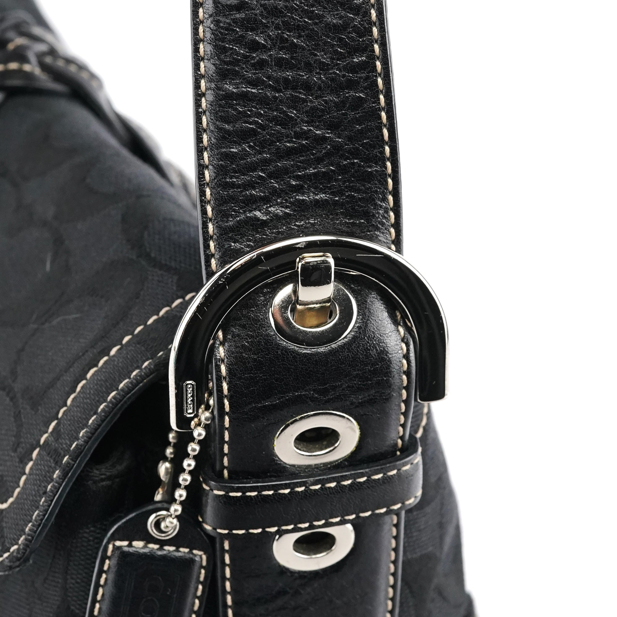 6314 Black Signature Soho Shoulder Bag
