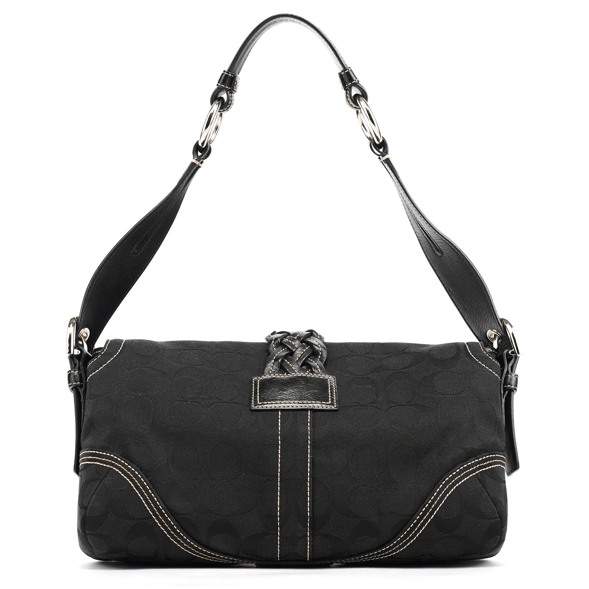 6314 Black Signature Soho Shoulder Bag