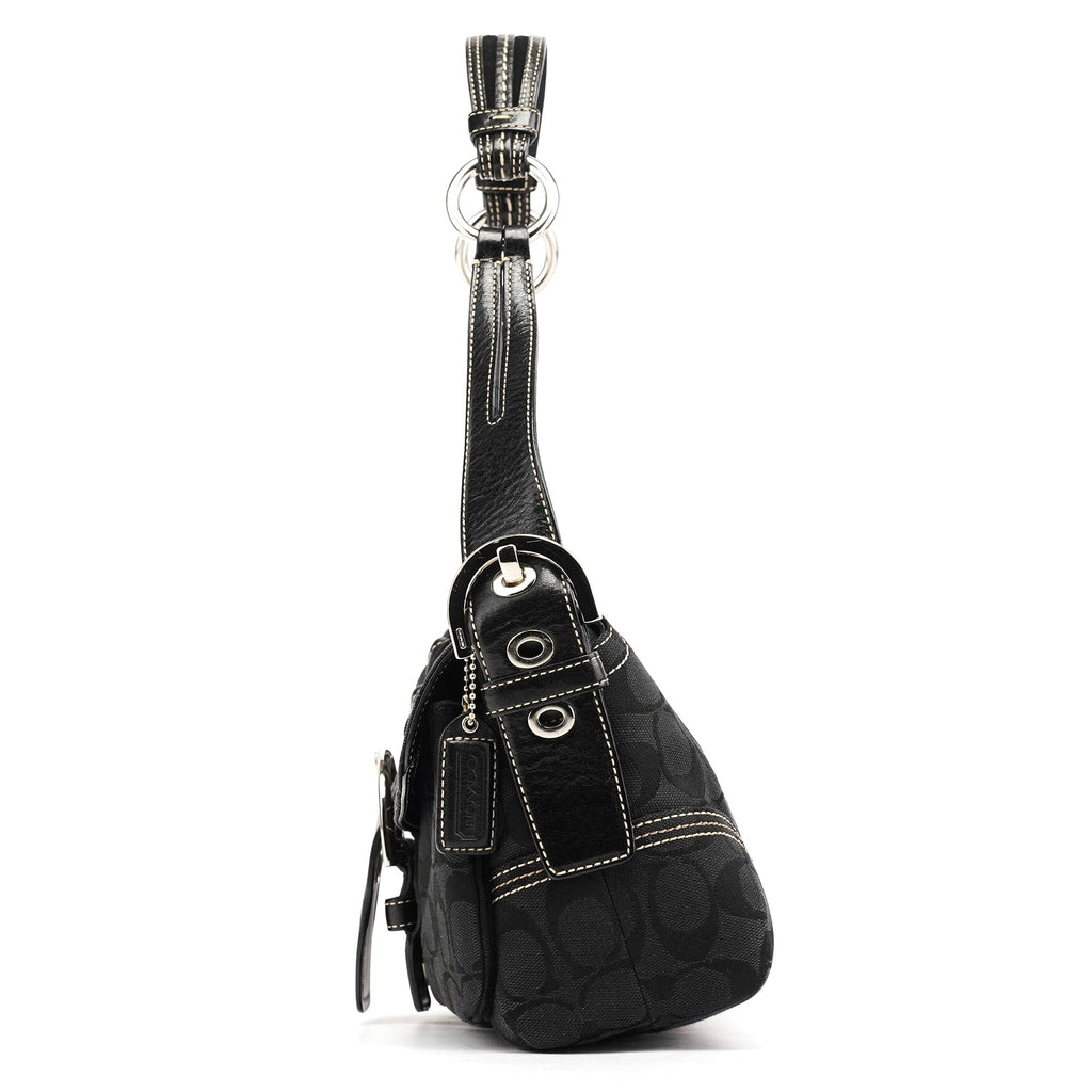 6314 Black Signature Soho Shoulder Bag