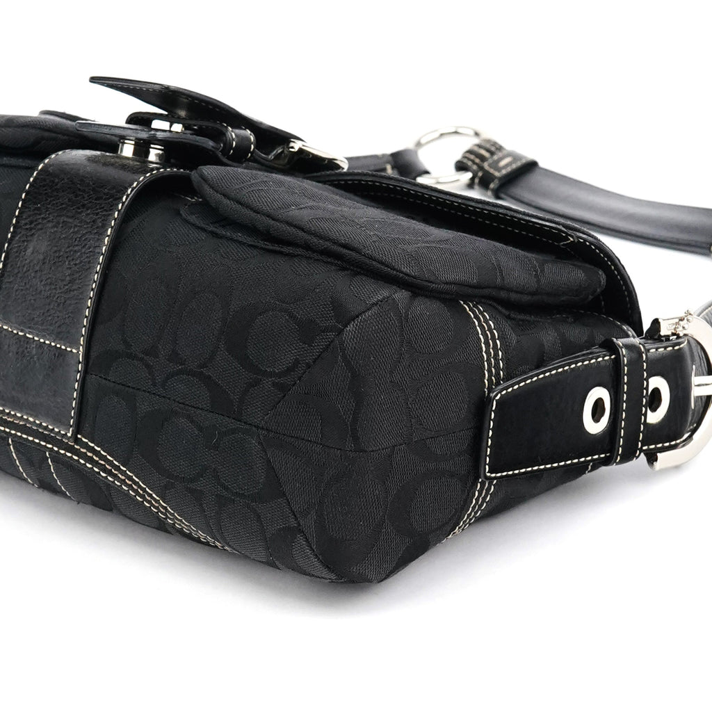 6314 Black Signature Soho Shoulder Bag