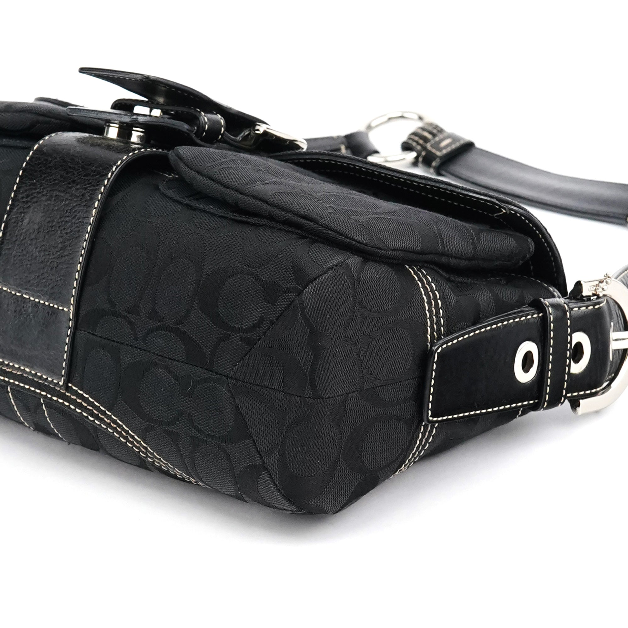 6314 Black Signature Soho Shoulder Bag