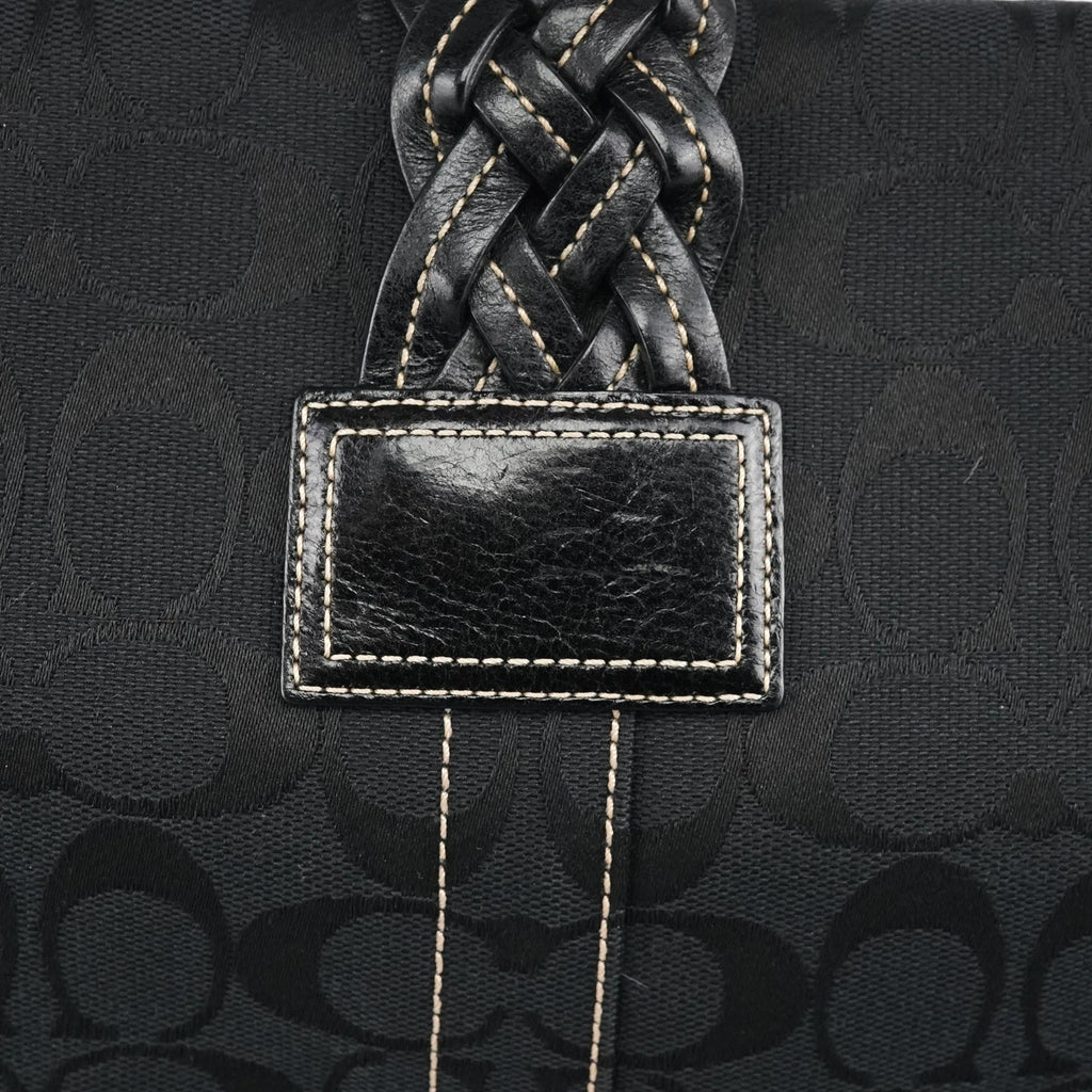 6314 Black Signature Soho Shoulder Bag
