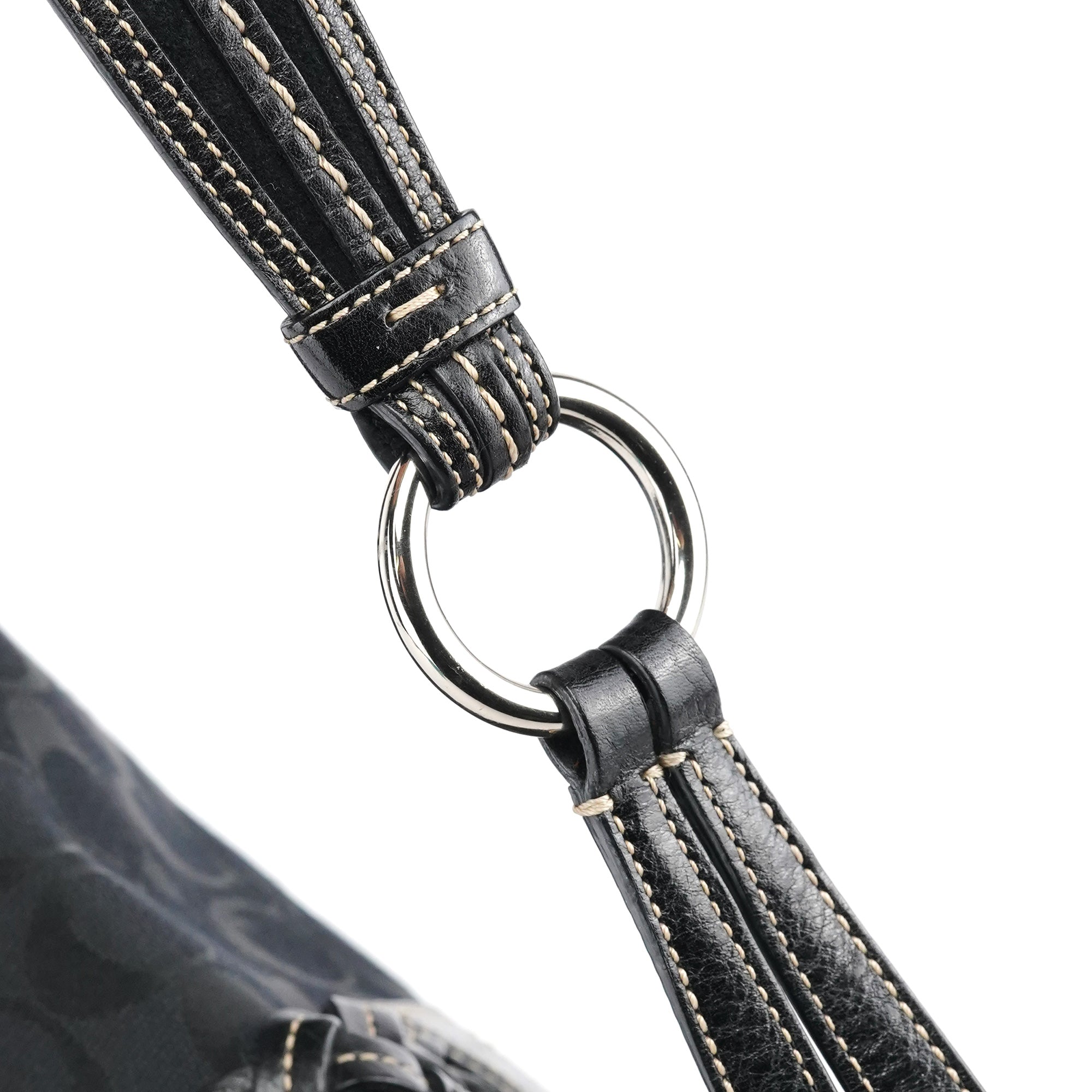 6314 Black Signature Soho Shoulder Bag