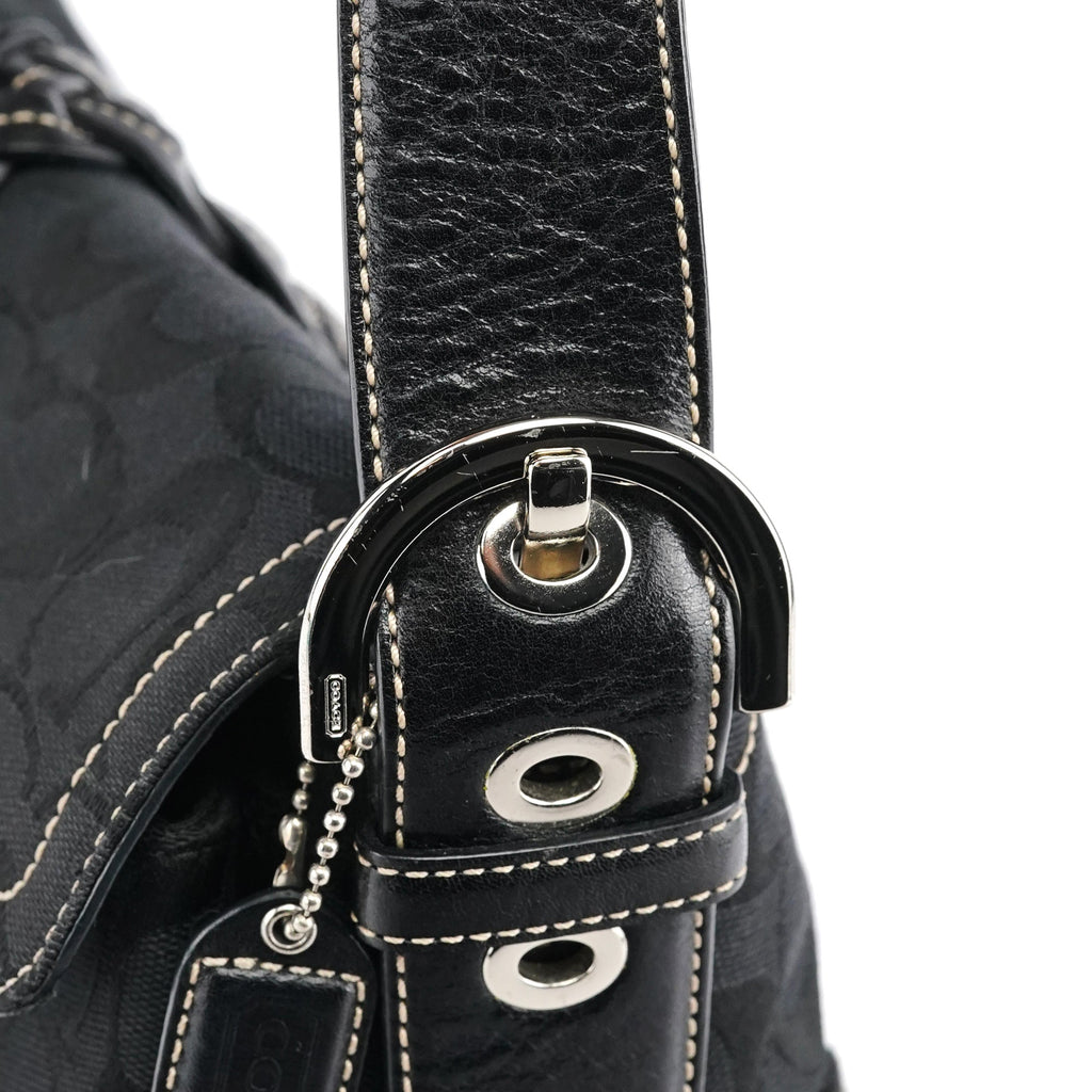 6314 Black Signature Soho Shoulder Bag