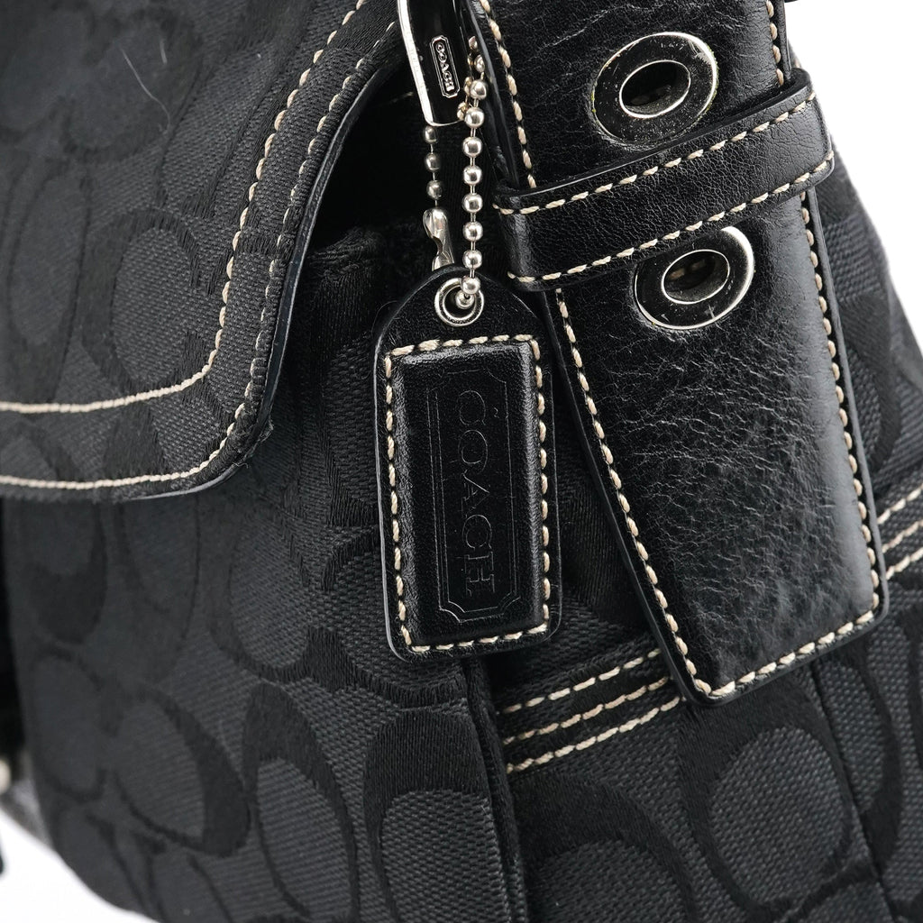 6314 Black Signature Soho Shoulder Bag