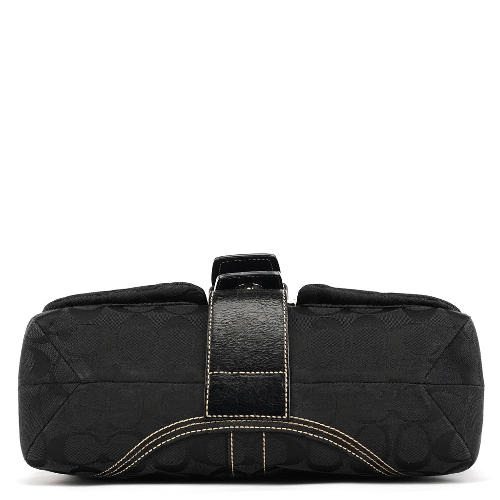 6314 Black Signature Soho Shoulder Bag