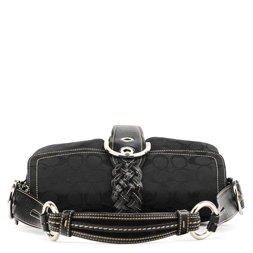 6314 Black Signature Soho Shoulder Bag