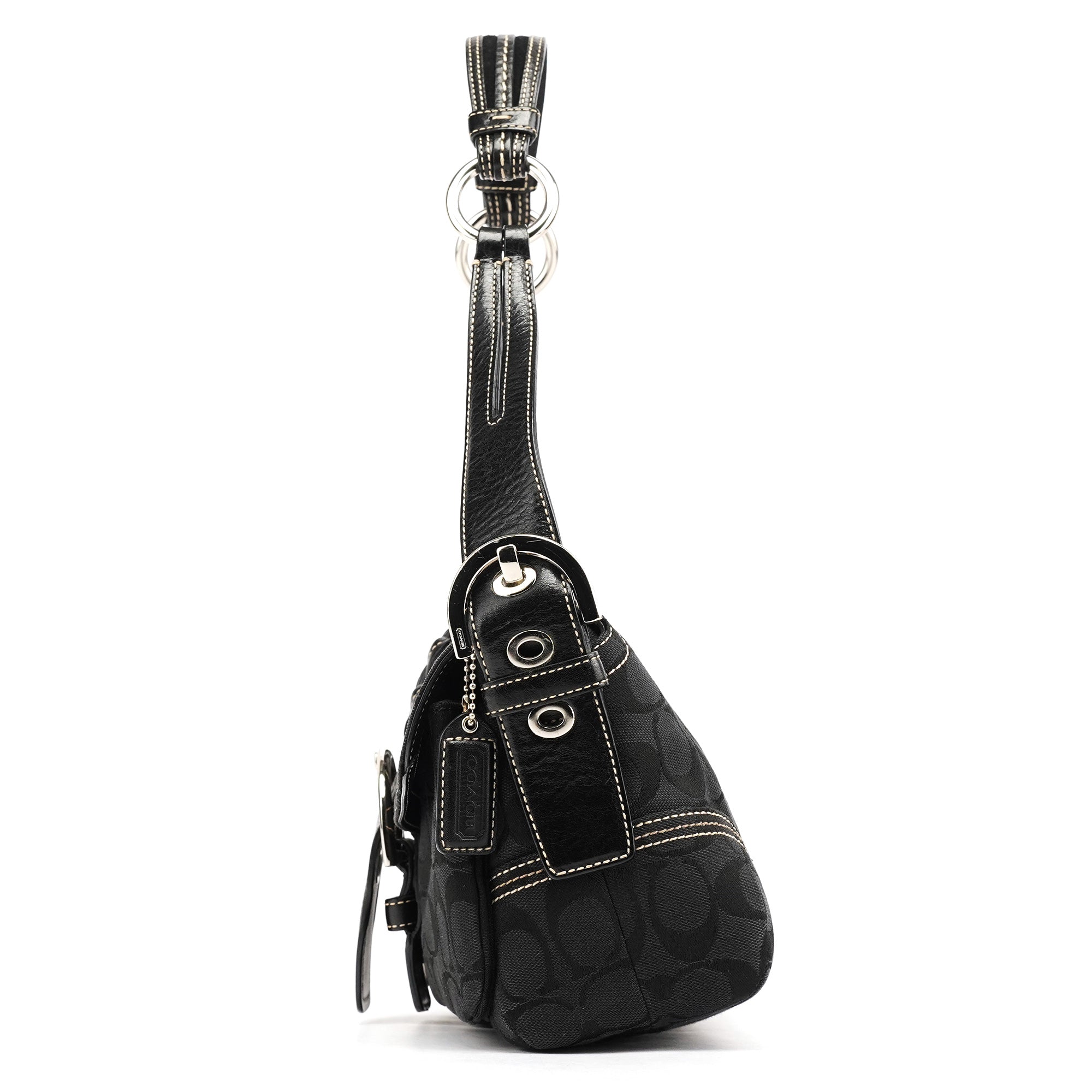 6314 Black Signature Soho Shoulder Bag