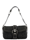 6314 Black Signature Soho Shoulder Bag
