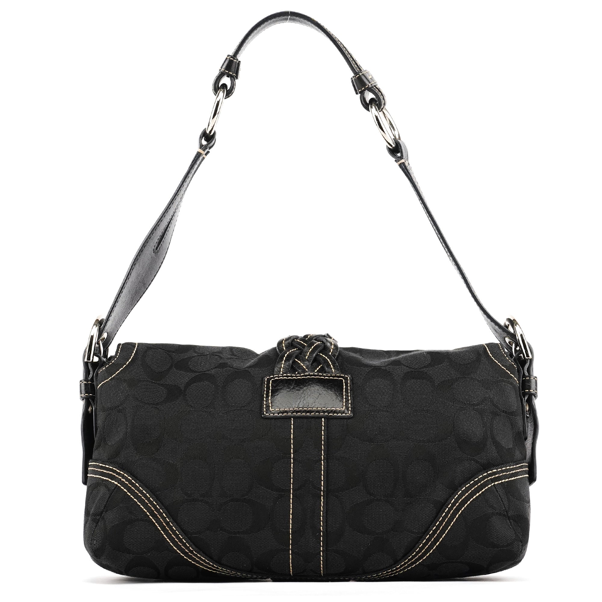 6314 Black Signature Soho Shoulder Bag