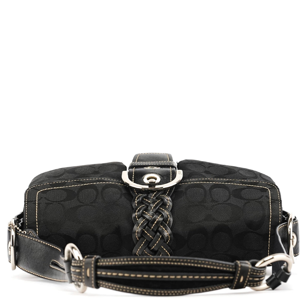 6314 Black Signature Soho Shoulder Bag