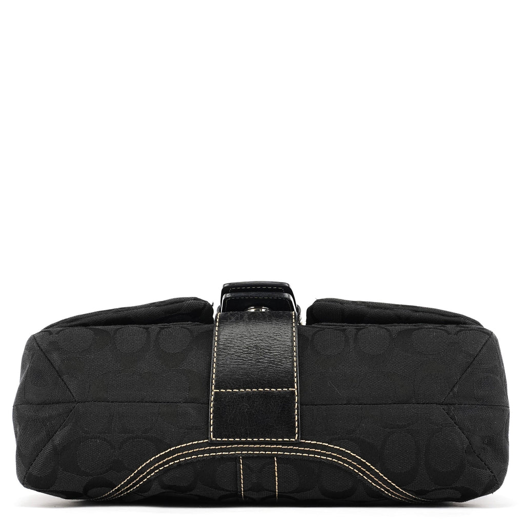 6314 Black Signature Soho Shoulder Bag
