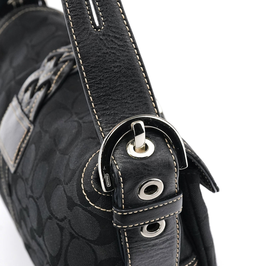 6314 Black Signature Soho Shoulder Bag