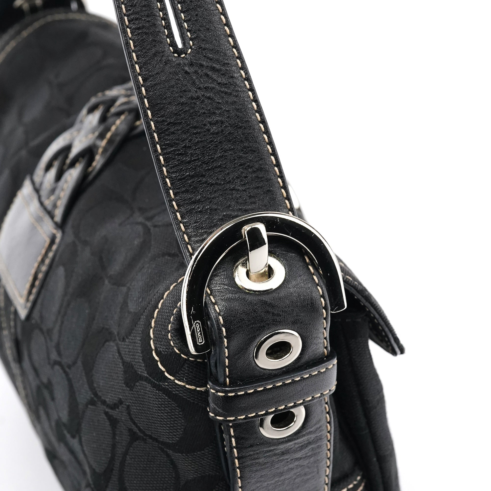 6314 Black Signature Soho Shoulder Bag