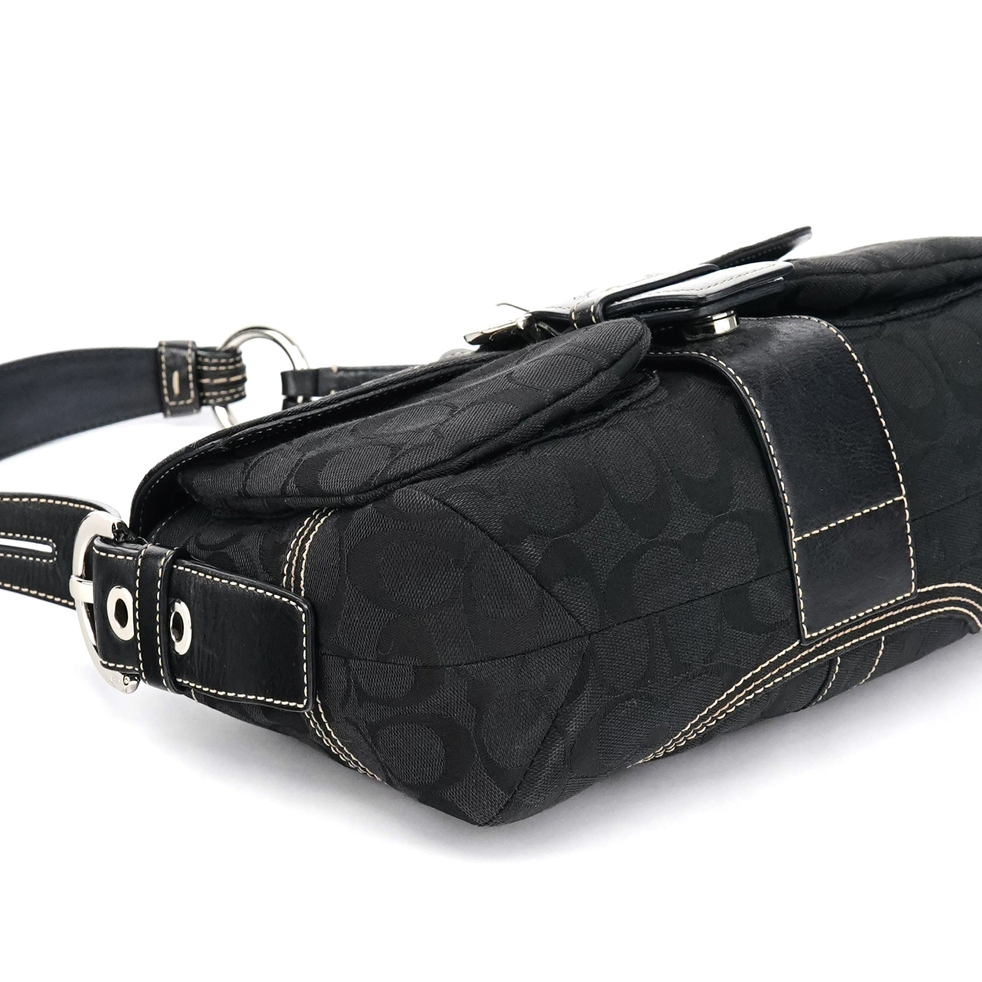 6314 Black Signature Soho Shoulder Bag