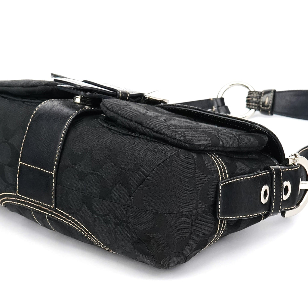 6314 Black Signature Soho Shoulder Bag