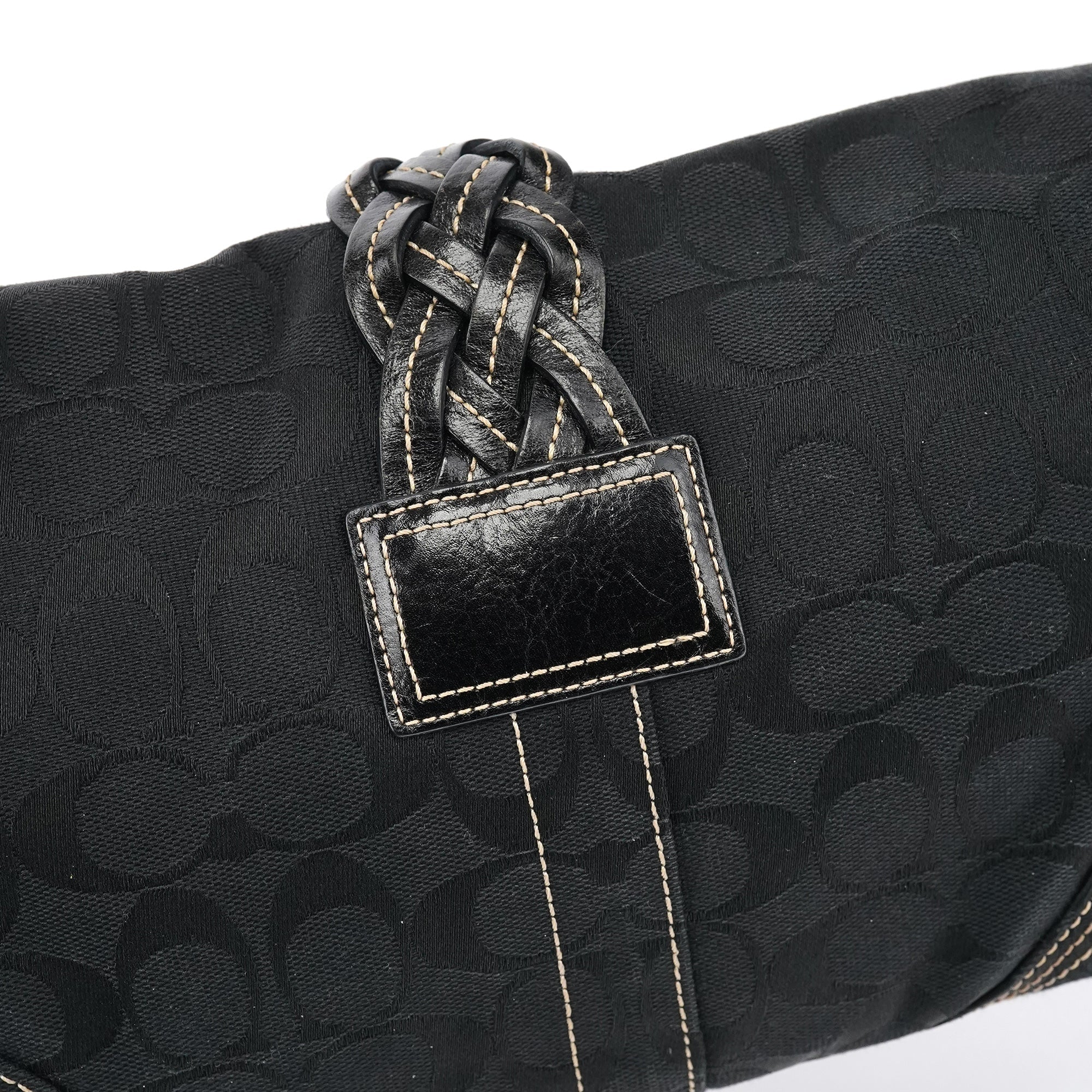 6314 Black Signature Soho Shoulder Bag