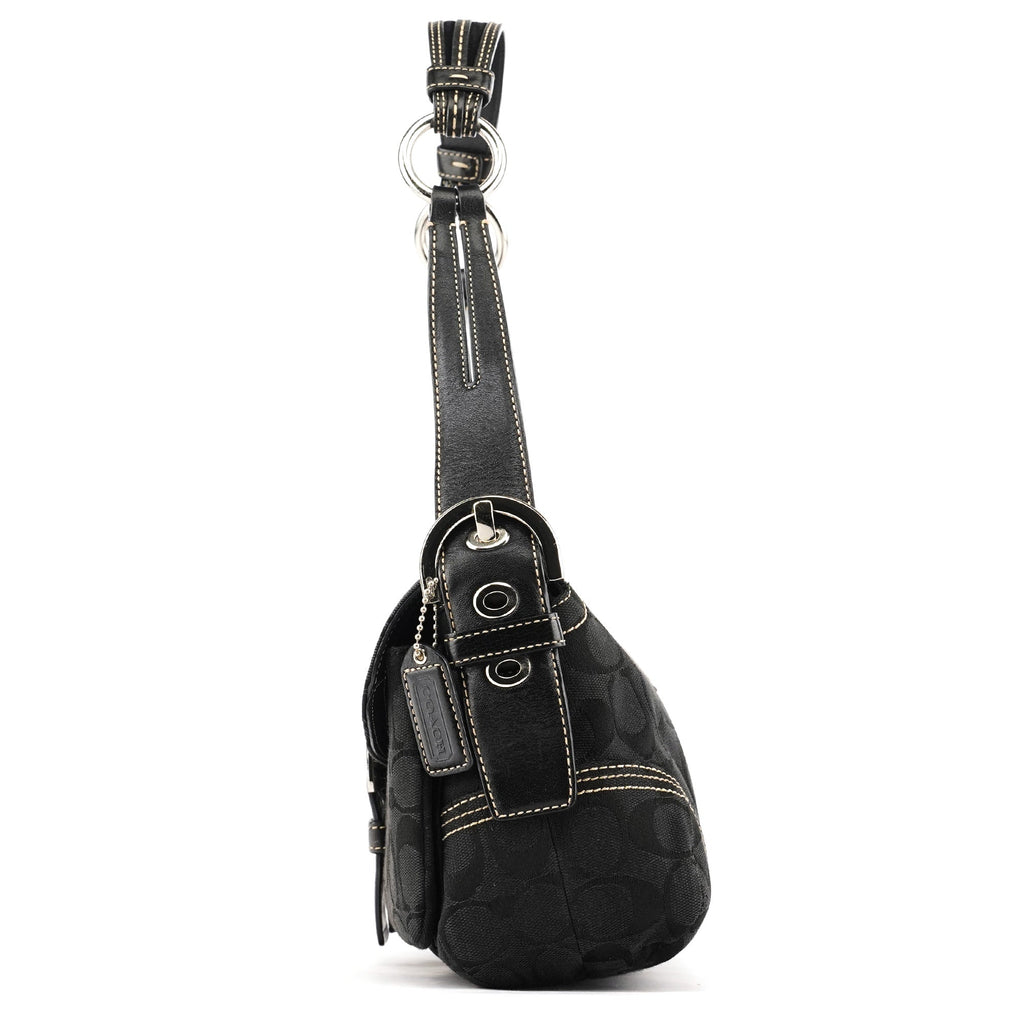 6314 Black Signature Soho Shoulder Bag